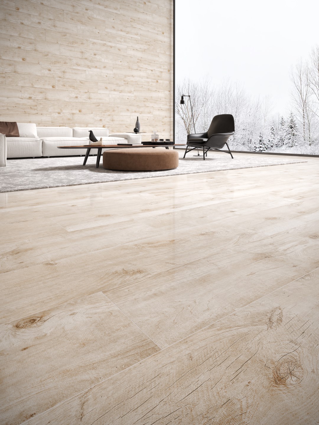 Tiberwood Natural 300x1200x20mm Wood Effect Outdoor Porcelain Paving