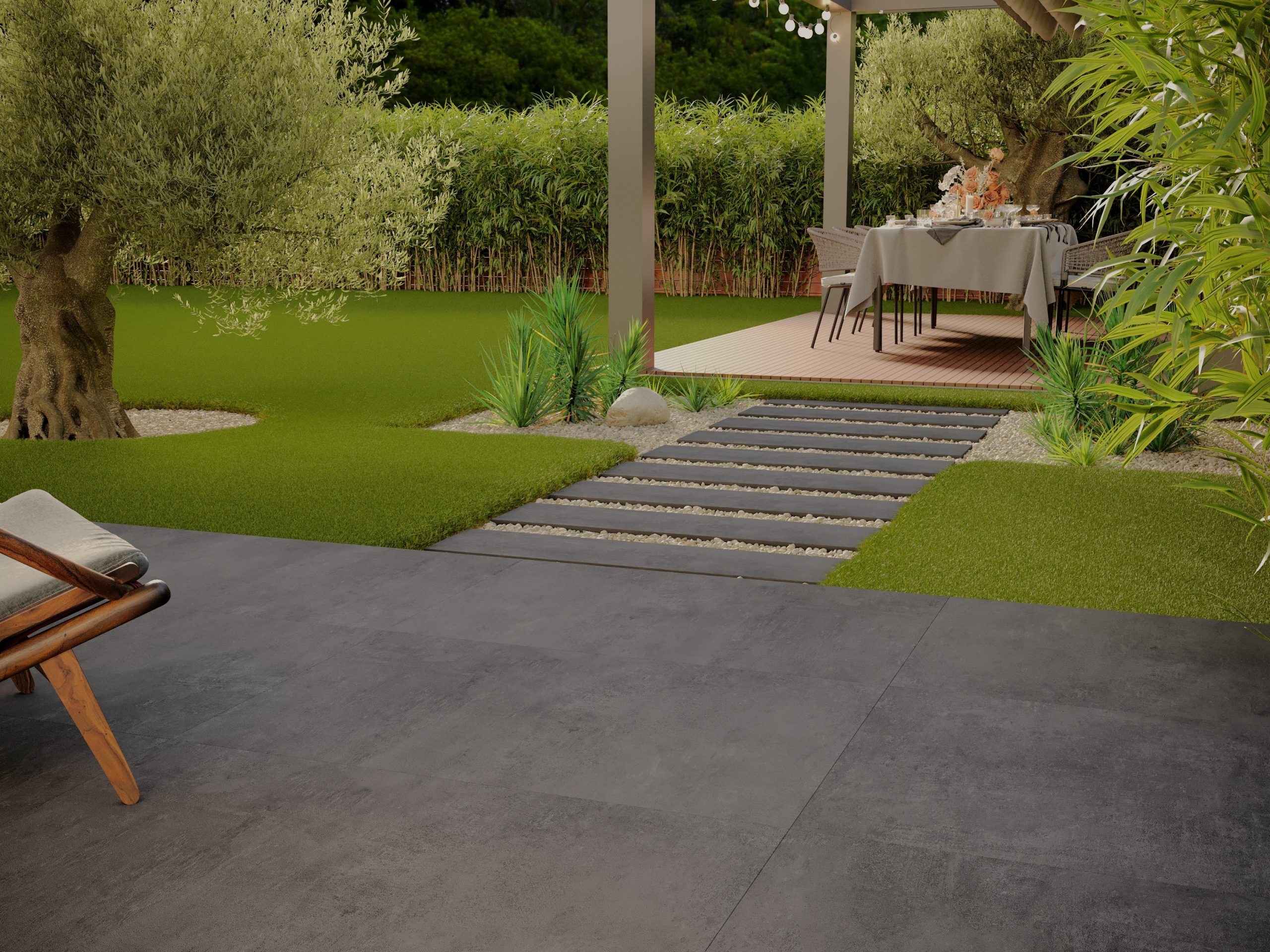 Ark Black 600x1200x20mm Outdoor Porcelain Paving