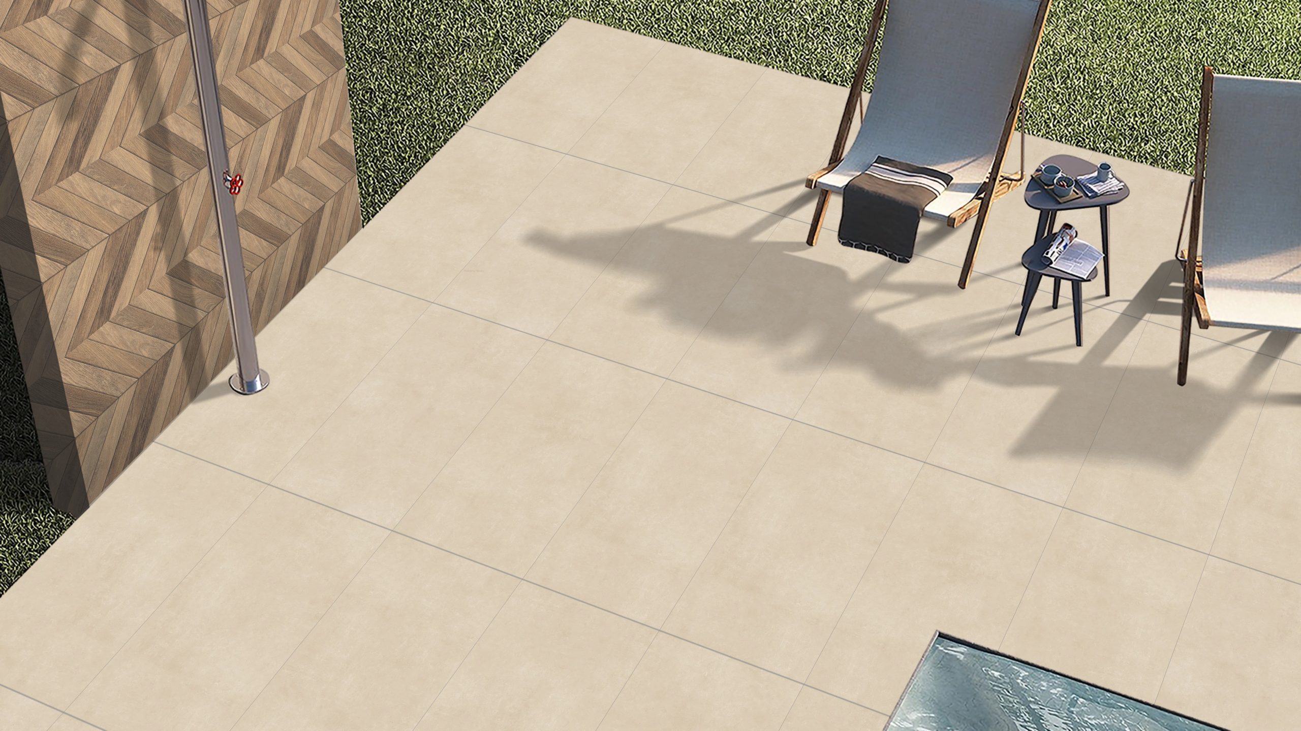 Ark Ivory 450x900x20mm Outdoor Porcelain Paving