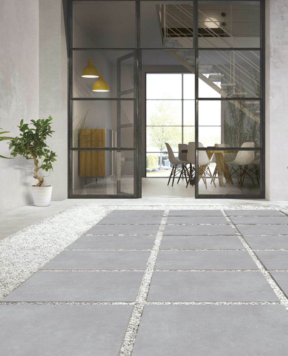 Ark Silver 800x800x20mm Outdoor Porcelain Paving