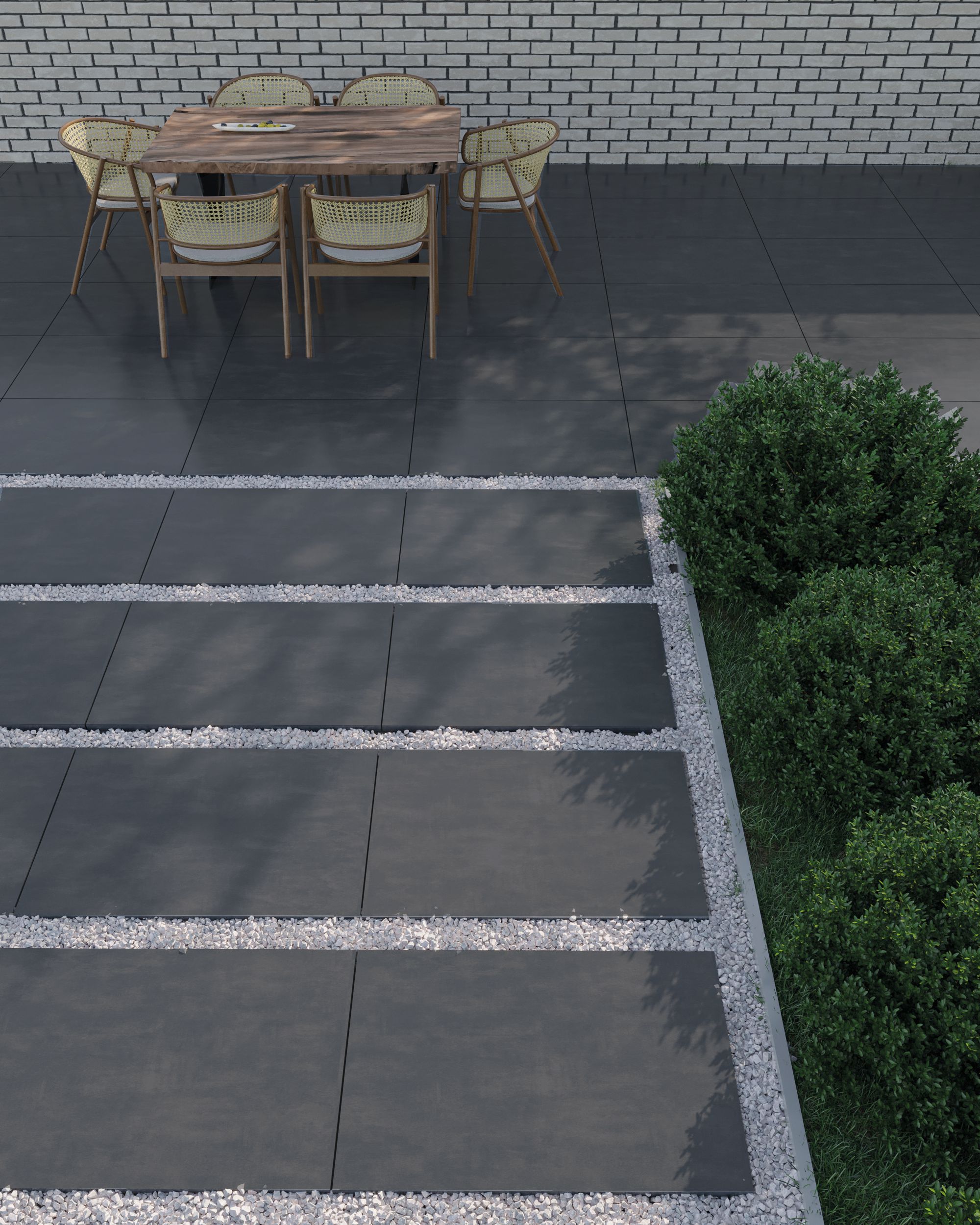 Street Graphite 600x600x20mm Outdoor Porcelain Paving