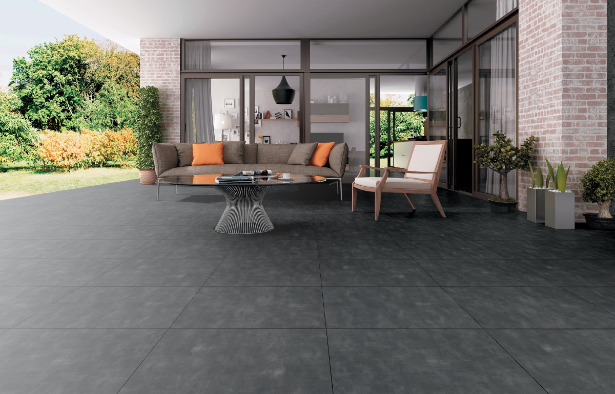 Street Graphite 800x800x20 mm Outdoor Porcelain Paving