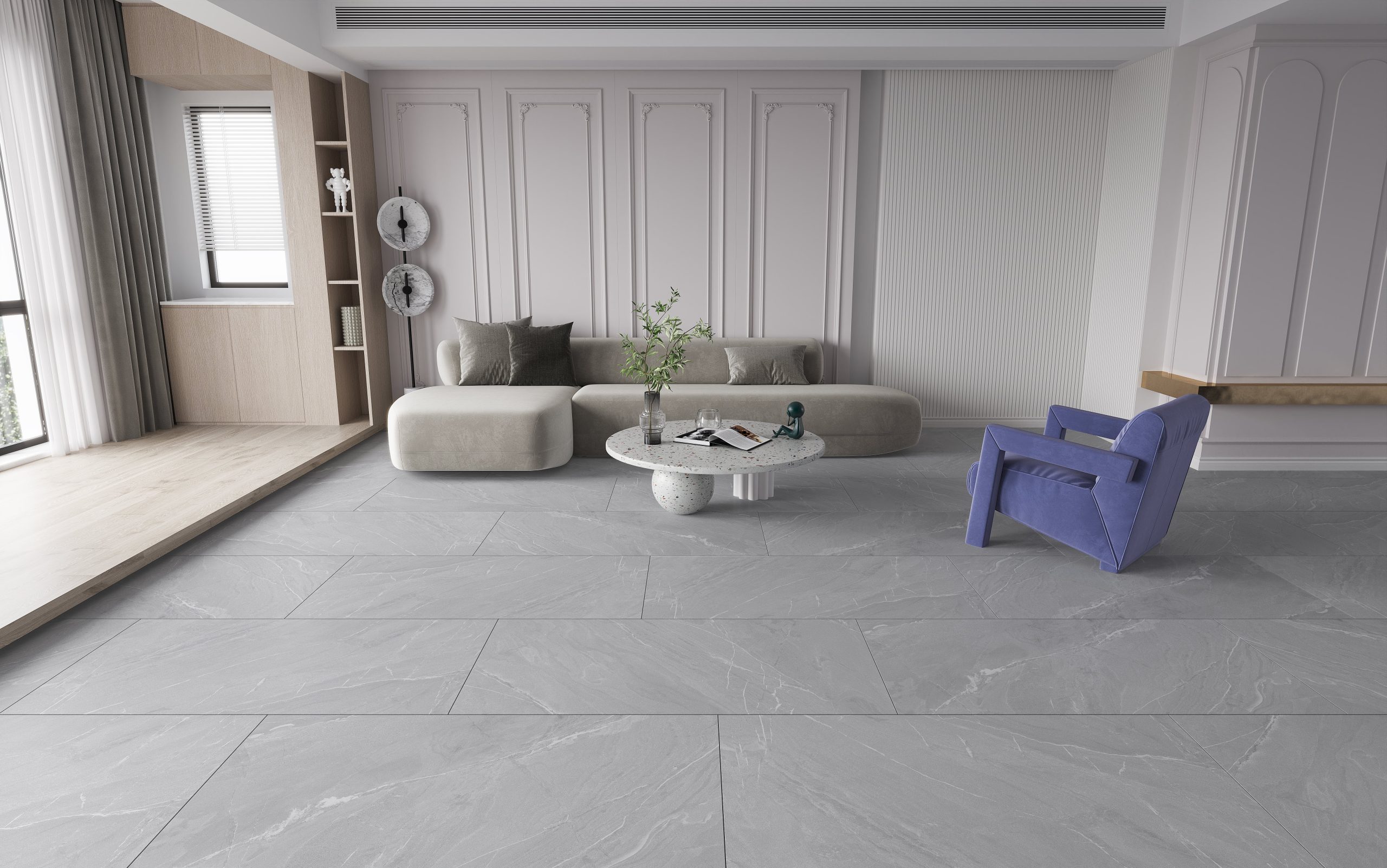 Lagom Graphite Matt 600x1200mm Indoor Porcelain Tile