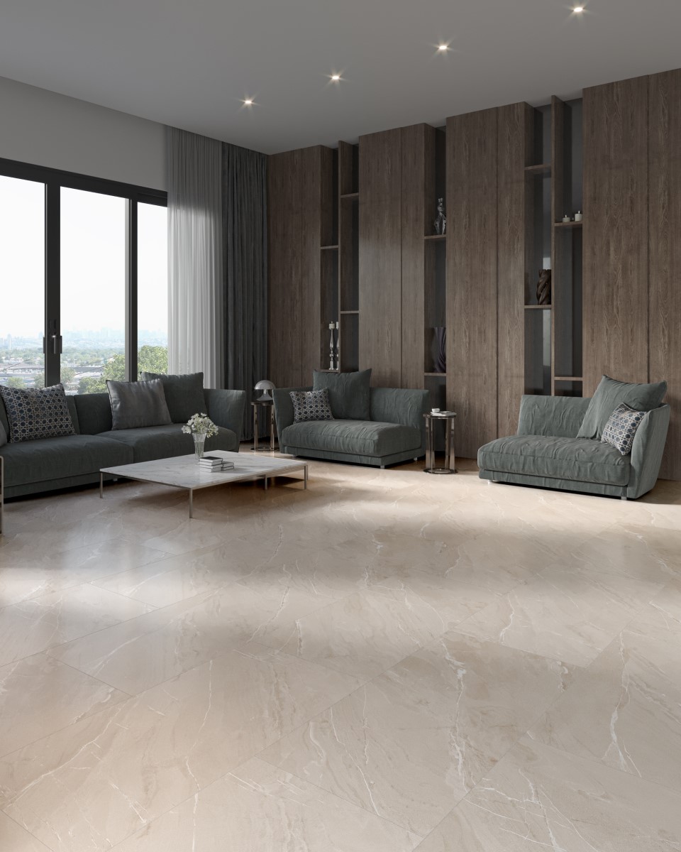 Lagom Sand Semi-Lappato 600x1200mm Indoor Porcelain Tile