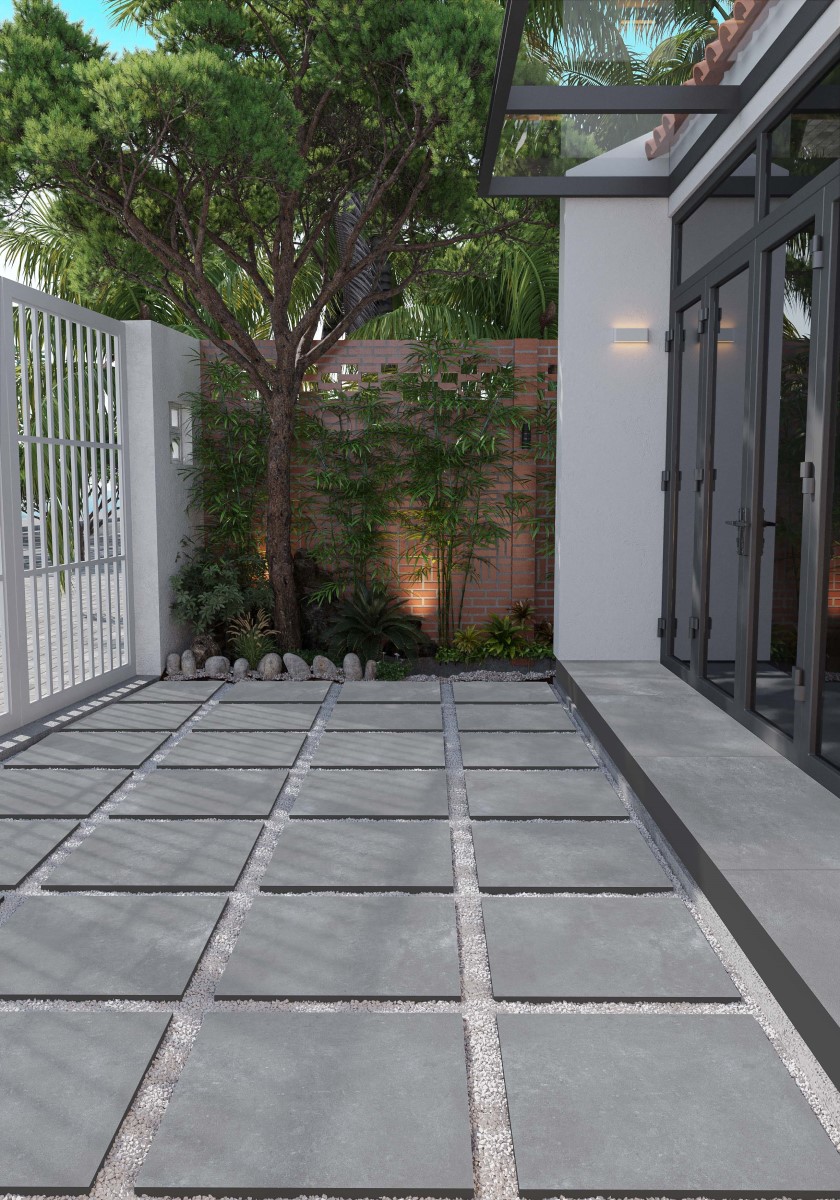 LUNA Cool Grey 600x600x20 mm Outdoor Porcelain Paving