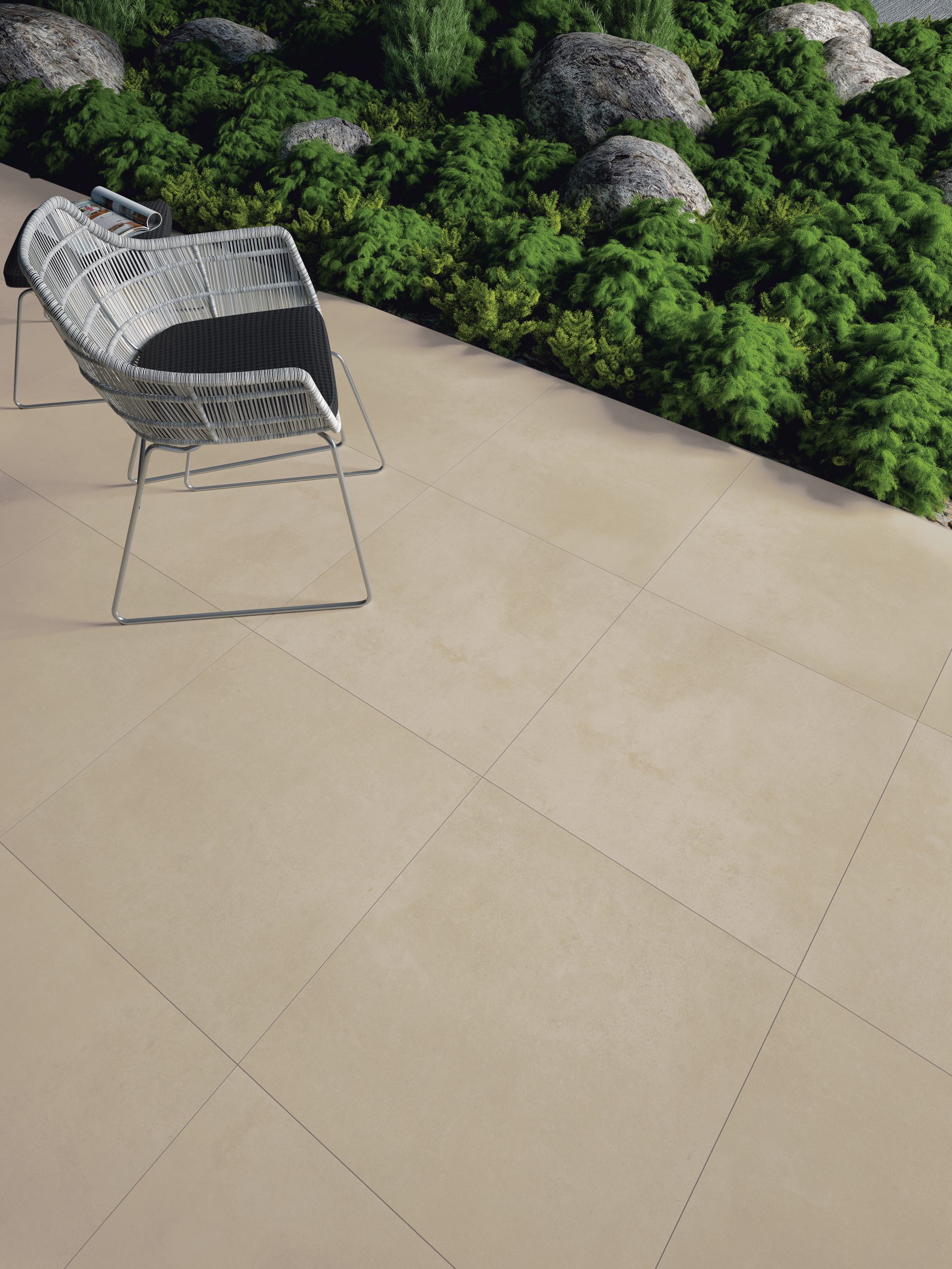 LUNA Sand 600x600x30 mm Driveway Porcelain Paving