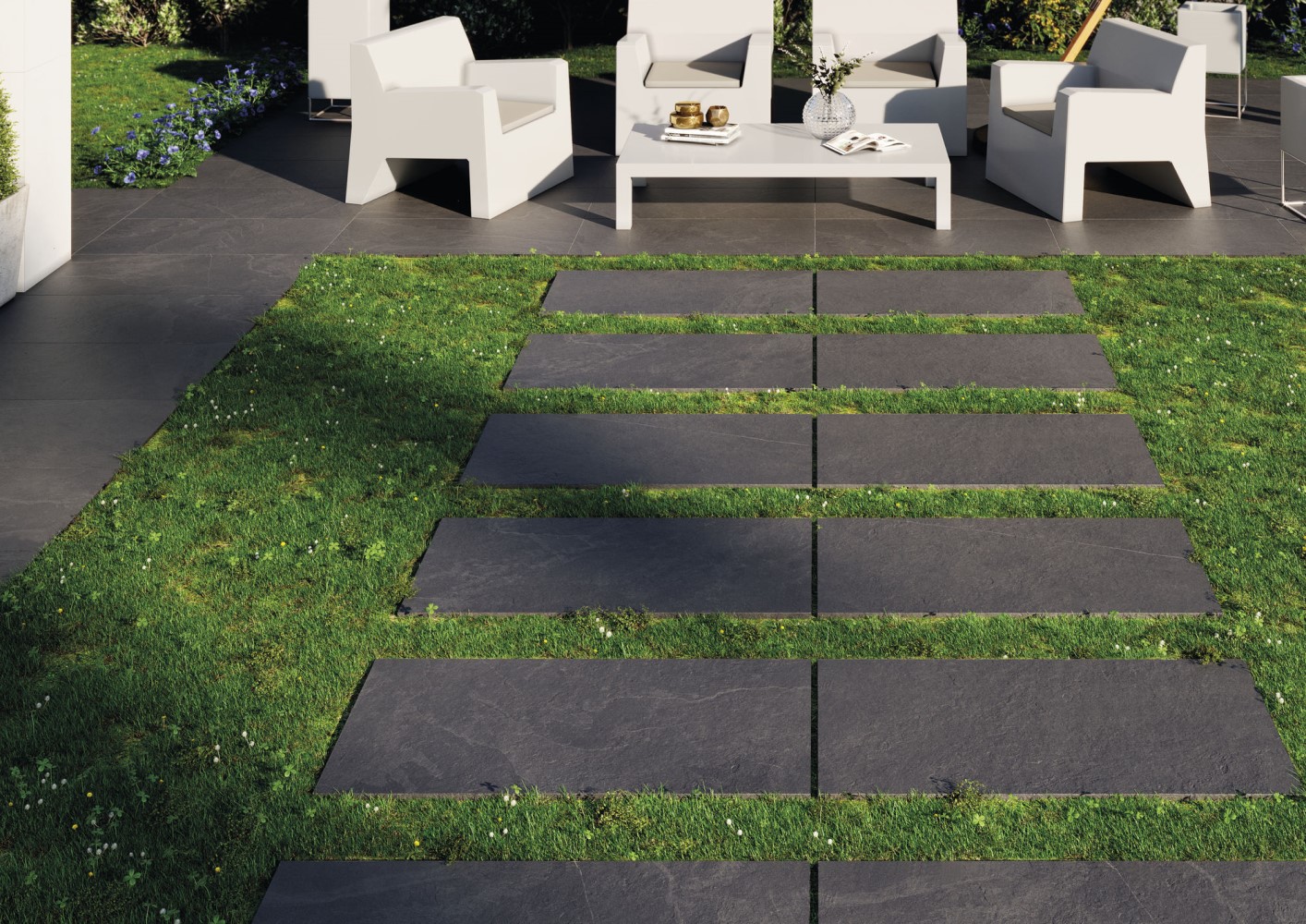 Overland Anthracite 600x1200x20mm Outdoor Porcelain Paving