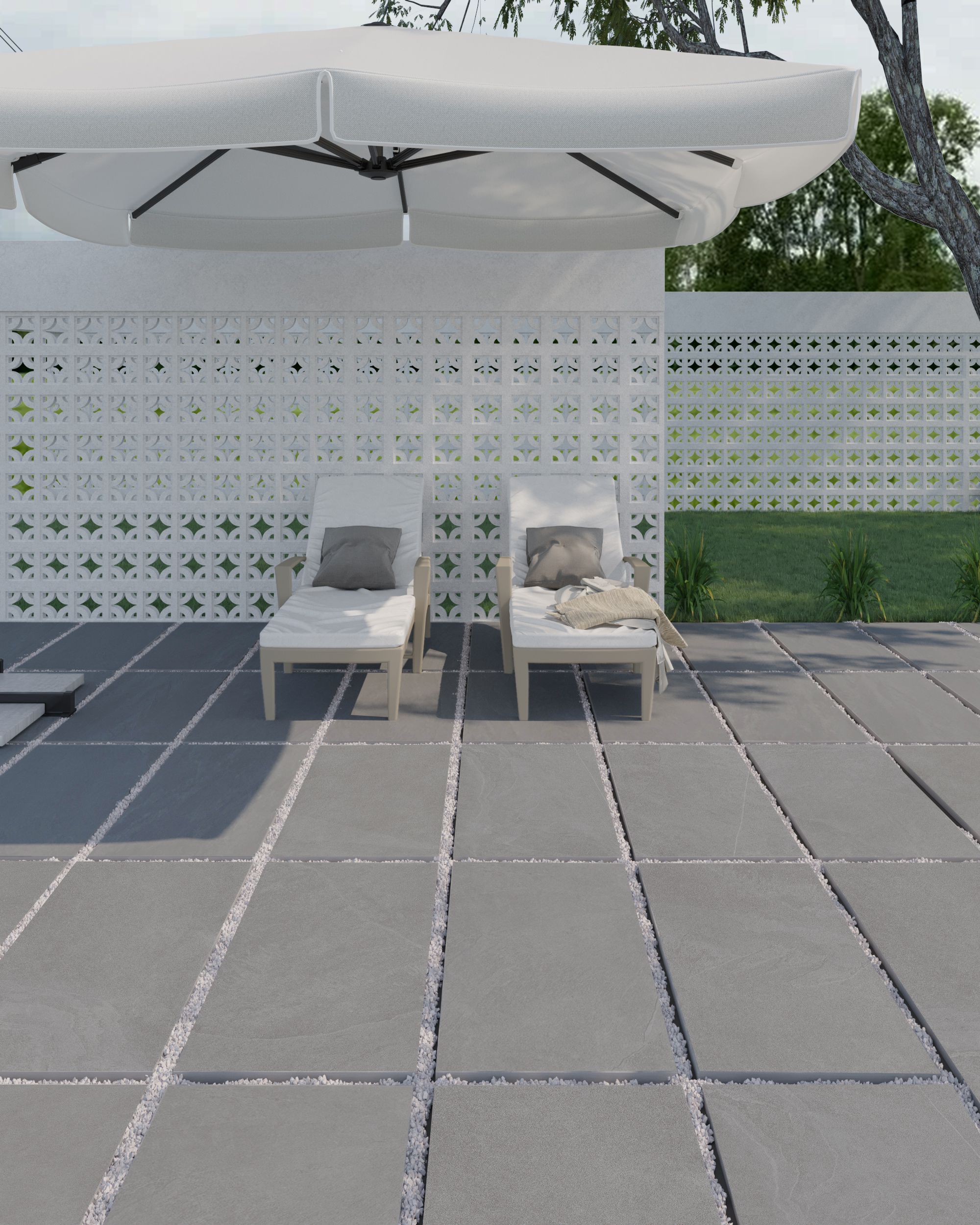 Overland Grey 600x1200x20mm Outdoor Porcelain Paving