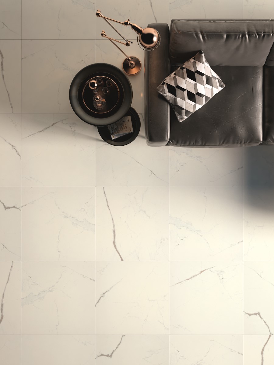 Statuario Matt 600x600mm Indoor Porcelain Tile