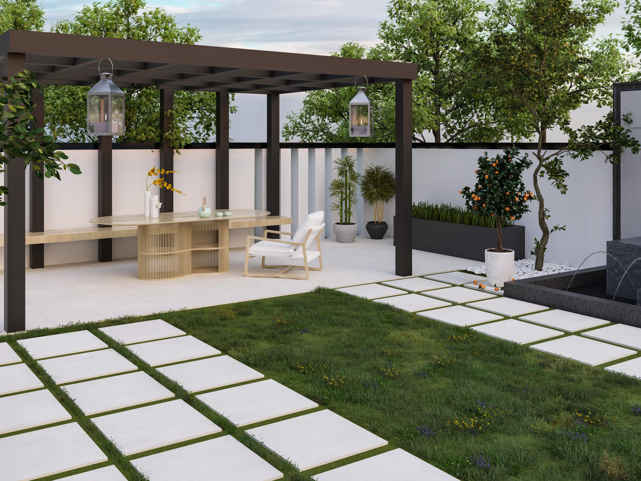 Street Off White 600x600x20mm Outdoor Porcelain Paving