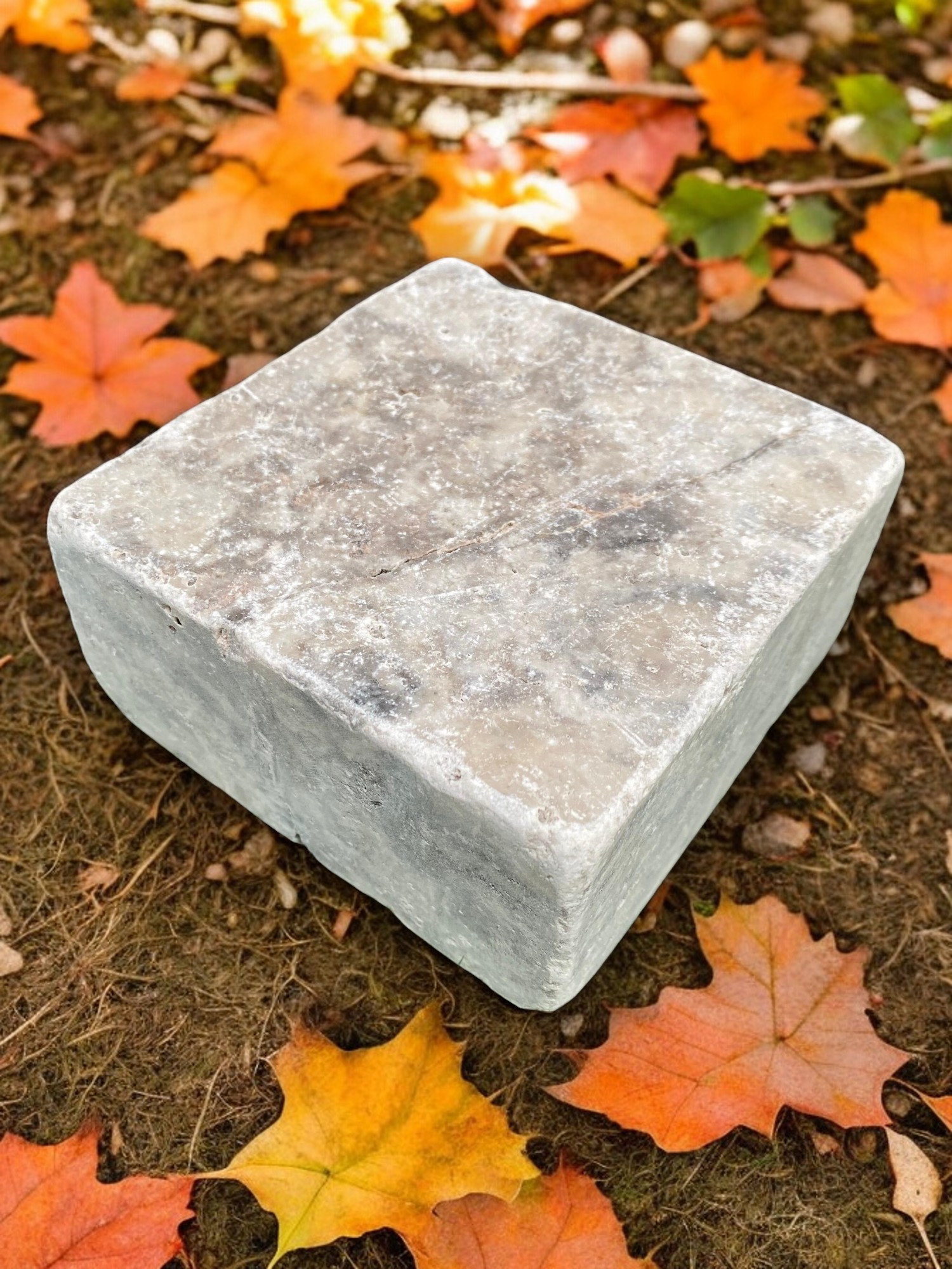 Travertine Silver Paver Tumbled 10,2x10,2x5 cm (100 pieces set)